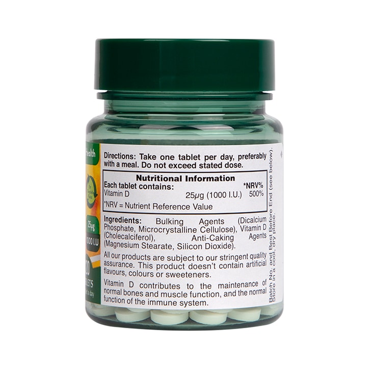 Holland & Barrett Vitamin D 1000 I.U 25ug 120 Tablets